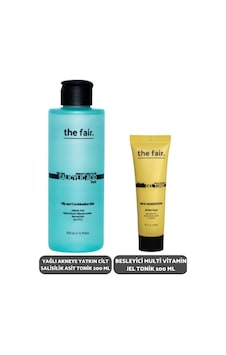 The Fair Yağlı Cilt Salisilik Asit Tonik 200 ML + Besleyici Multi Vitamin Jel Tonik 30 ML The Fair Yağlı Cilt Salisilik Asit Tonik 200 ML + Besleyici Multi Vitamin Jel Tonik 30 ML