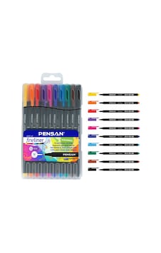 Pensan 6500 0.4 Mm Fineliner 10 Lu Plastik Kutulu Keçe Uçlu Kalem Pensan 6500 0.4 Mm Fineliner 10 Lu Plastik Kutulu Keçe Uçlu Kalem