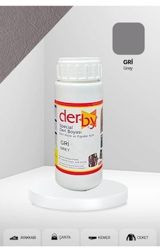 Derby Gri Deri , Mont, Çanta, Kemer, Cüzdan Yenileme Boyası Gri Derby Gri Deri , Mont, Çanta, Kemer, Cüzdan Yenileme Boyası Gri