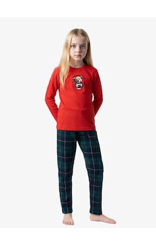 Blackspade Kız Çocuk Polar Pijama Takımı 52273 - Kırmızı Blackspade Kız Çocuk Polar Pijama Takımı 52273 - Kırmızı