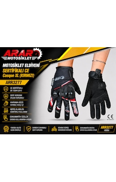 Arar Motosiklet Eldiveni Sertifikalı Ce Casque Xl Kırmızı -arr3277 Arar Motosiklet Eldiveni Sertifikalı Ce Casque Xl Kırmızı -arr3277