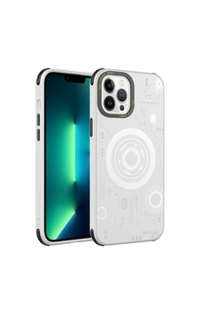 Apple Uyumlu iPhone 13 Pro Max Wireless Şarj Özellikli Teknoloji Serisi Lüks Telefon Kılıfı Kapak