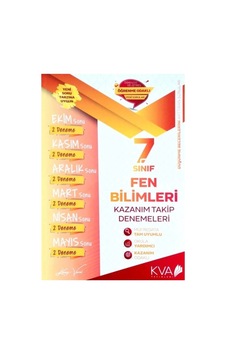 7.sınıf Fen Bilimleri Kazanım Takip Denemeleri Ka