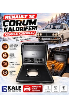 Kale Renault 12 R12 Toros Çorum Kaloriferi 12v Komple Orta Konsollu Kalorifer Isıtıcı Seti