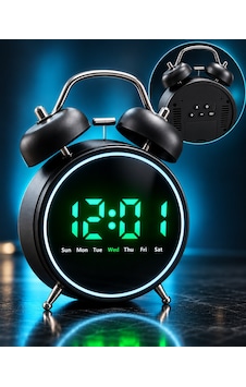 Led Ekranlı Dijital Çalar Saat Alarm Erteleme Gün Göstergeli Şık Tasarım 14x12 Cm Dijital Metal Çalar Saat Siyah Led Ekranlı Dijital Çalar Saat Alarm Erteleme Gün Göstergeli Şık Tasarım 14x12 Cm Dijital Metal Çalar Saat Siyah