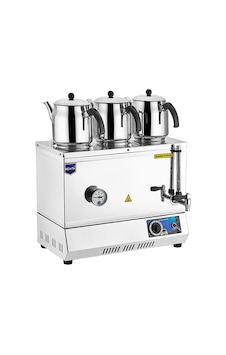 Remta EP 03 Üç Demlikli Elektrikli Pleytsiz 33 L Çay Kazanı Inox