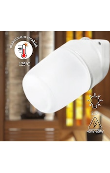 Banyo Ve Sauna İçin Lamba, Beyaz E27