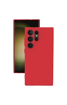 Samsung Galaxy Uyumlu S23 Ultra Rubber Silikon Kılıf Kırmızı Samsung Galaxy Uyumlu S23 Ultra Rubber Silikon Kılıf Kırmızı