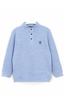 Dobakids Dik Yaka Çıtçıt Detaylı Erkek Çocuk Mevsimlik Sweatshirt 1995 Dobakids Dik Yaka Çıtçıt Detaylı Erkek Çocuk Mevsimlik Sweatshirt 1995