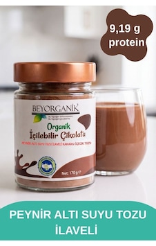 Organik İçilebilir Çikolata Peynir Altı Suyu Tozu İlaveli 170gr 170 G Organik İçilebilir Çikolata Peynir Altı Suyu Tozu İlaveli 170gr 170 G