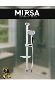 Krom Sürgülü Duş Seti 5 Fonksiyonlu, Geniş Başlıklı, Ayarlanabilir Duş Sistemi Duş Başlığı Krom Sürgülü Duş Seti 5 Fonksiyonlu, Geniş Başlıklı, Ayarlanabilir Duş Sistemi Duş Başlığı