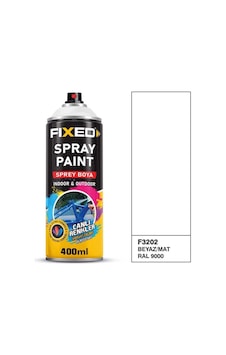 Sgs Fixed F-3202 Sprey Boya Akrilik - Beyaz/mat Ral9000 320 Gr 400 Ml Beyaz Mat Sgs Fixed F-3202 Sprey Boya Akrilik - Beyaz/mat Ral9000 320 Gr 400 Ml Beyaz Mat