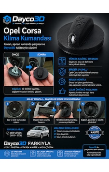 Opel Corsa C Klima Kumanda Yön Düğmesi Kalorifer Hava Yönlendirme Düğmesi