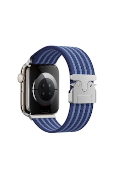 Forzacase Apple Watch Ultra 3 49mm Uyumlu Mekanik Tokalı Çizgili Hasır Örgü Kordon - Fc1255 Forzacase Apple Watch Ultra 3 49mm Uyumlu Mekanik Tokalı Çizgili Hasır Örgü Kordon - Fc1255
