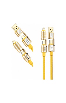 Platoon Pl-8631 4in1 Hızlı Şarj Data Kablosu Type-c Micro Usb Lightning Çoklu Kablo Platoon Pl-8631 4in1 Hızlı Şarj Data Kablosu Type-c Micro Usb Lightning Çoklu Kablo