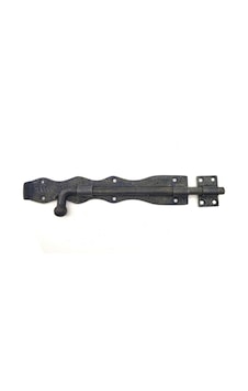 Antika Tarz Dekoratif Pirinç Dövme Kapı Sürgüsü - 25cm, Oksit Antika Tarz Dekoratif Pirinç Dövme Kapı Sürgüsü - 25cm, Oksit