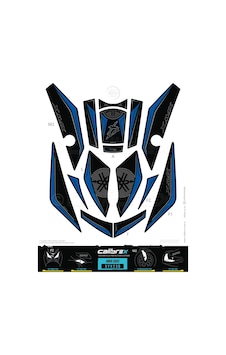 Yamaha Xmax 2023 Sonrası Mavi Tank Pad Seti Yamaha Xmax 2023 Sonrası Mavi Tank Pad Seti