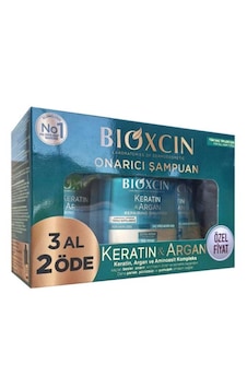 Bioxcin Keratin & Argan Onarıcı Şampuan 3 x 300 ML Bioxcin Keratin & Argan Onarıcı Şampuan 3 x 300 ML