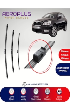 Aeroplus Skoda Octavia Ön Arka Muz Silecek Takımı 2006-2012 Aeroplus Skoda Octavia Ön Arka Muz Silecek Takımı 2006-2012