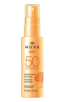 Nuxe Sun Delicious Güneş Koruyucu Yüz ve Vücut Sütü SPF50 50 ML