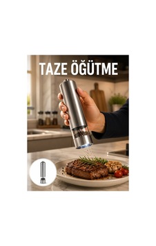 Işıklı Pilli Baharat Değirmeni Taze Ve Pratik Öğütme Yeni Nesil - Hs08377293-1000 Işıklı Pilli Baharat Değirmeni Taze Ve Pratik Öğütme Yeni Nesil - Hs08377293-1000