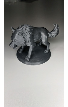 Kurt Heykeli Gri Renk Mini Figür Oyuncak 10cm Balık Kurt Heykeli Gri Renk Mini Figür Oyuncak 10cm Balık