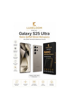Luxeloom Nano Şeffaf Ekran Koruyucu - Samsung Samsung Uyumlu Galaxy S25 Ultra Luxeloom Nano Şeffaf Ekran Koruyucu - Samsung Samsung Uyumlu Galaxy S25 Ultra