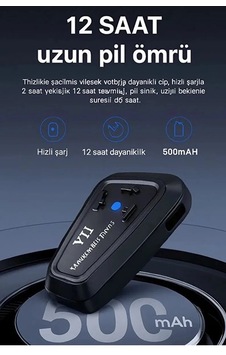 Y11 Bluetooth Kulaklık Mikrofonlu Motosiklet Kulaklığı İntercom Bt 5. 3 Y11 Bluetooth Kulaklık Mikrofonlu Motosiklet Kulaklığı İntercom Bt 5. 3