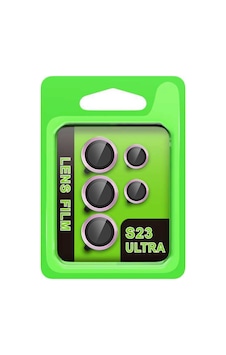 Galaxy Uyumlu S23 Ultra Raze Metal Kamera Lens - Lila