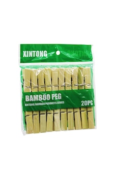 20pcs Ahşap Bambu Mandal 5492 Çr