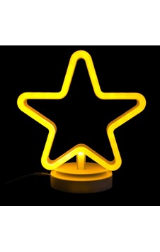 Pil Neon Işıklı Yıldız Masa Gece Lambası Ve Usb . Pil Neon Işıklı Yıldız Masa Gece Lambası Ve Usb .