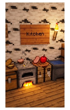 Minecraft Temalı Kitchen Ahşap Duvar Tabelası Dekoratif Gamer Odası Mutfak Kapı Süsü - Minecraft Temalı Kitchen Ahşap Duvar Tabelası Dekoratif Gamer Odası Mutfak Kapı Süsü -