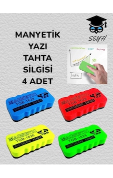 Tahta Silgisi Manyetik Mıknatıslı 4 Adet Tahta Silgisi Manyetik Mıknatıslı 4 Adet