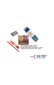 Kurşun Kalen 12Ad Kırmız Kalem 12Ad Kalem Traş 2Ad Silgi 2Ad Set Kurşun Kalen 12Ad Kırmız Kalem 12Ad Kalem Traş 2Ad Silgi 2Ad Set
