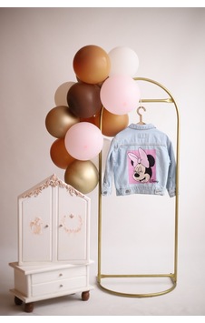 Morpembej Minnie Mouse Detaylı Kot Ceket