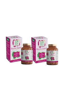 Sundex Biotin Extra 2 x 60 Bitkisel Kapsül Sundex Biotin Extra 2 x 60 Bitkisel Kapsül