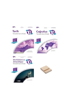 10. Sınıf Joker Tarih Coğrafya Ve Din Kültürü Tematik Soru Bankası 3lü Set + Telefon Standı 10. Sınıf Joker Tarih Coğrafya Ve Din Kültürü Tematik Soru Bankası 3lü Set + Telefon Standı