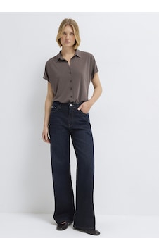Mavi - Soft-premium Kahverengi Tencel Modal Karışımlı Gömlek 168081-87537