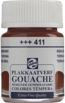 Talens Guaj Boya Cam Şişe 16ml 411 Brown Sienna Talens Guaj Boya Cam Şişe 16ml 411 Brown Sienna