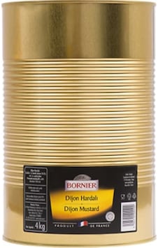 Bornier Dijon Hardalı Teneke 4 KG