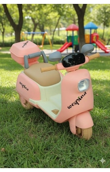 Wespina Akülü 3tekerlekli Çocuk Motoru Uzaktan Kumandalı 50kilo Taşıma Kapasiteli Müzik Çalarlı 1-6yaş Pembe Wespina Akülü 3tekerlekli Çocuk Motoru Uzaktan Kumandalı 50kilo Taşıma Kapasiteli Müzik Çalarlı 1-6yaş Pembe