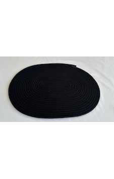 Jüt Amerikan Servis Sofra Altlığı, Masa Dekoru Supla Oval 30x40 8li Siyah Jüt Amerikan Servis Sofra Altlığı, Masa Dekoru Supla Oval 30x40 8li Siyah