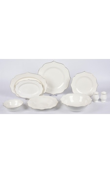 New Bone Porselen 30 Parça Yemek Takımı Mtfk0120 Beyaz