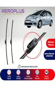 Aeroplus Citroen C4 Grand Picasso Muz Silecek Takımı 2008-2016 Aeroplus Citroen C4 Grand Picasso Muz Silecek Takımı 2008-2016