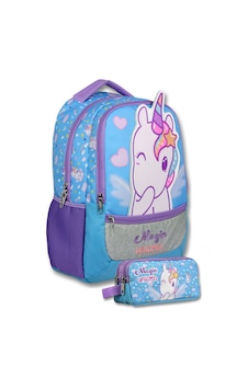 Ümit Çanta Mor - Turkuaz Kız Çocuk Magic Unicorn Baskılı İlkokul Çantası Ve Kalemlik Seti - Setumt6015c Çok Renkli Ümit Çanta Mor - Turkuaz Kız Çocuk Magic Unicorn Baskılı İlkokul Çantası Ve Kalemlik Seti - Setumt6015c Çok Renkli