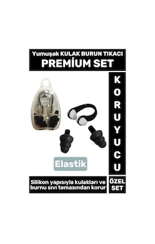 Set Elastik Yumuşak Havuz Deniz Su Sızdırma Gürültü Önleyici Kulak Burun Tikaci Seti Çok Renkli Set Elastik Yumuşak Havuz Deniz Su Sızdırma Gürültü Önleyici Kulak Burun Tikaci Seti Çok Renkli
