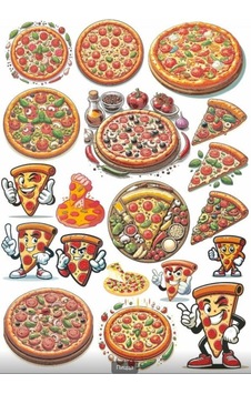 Pizza Sticker Set 2 Pizza Sticker Set 2