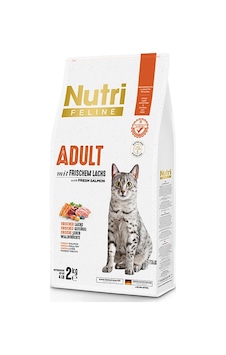 Nutri Feline Glutensiz Somonlu Düşük Tahıllı Yetişkin Kedi Maması 2 KG Nutri Feline Glutensiz Somonlu Düşük Tahıllı Yetişkin Kedi Maması 2 KG