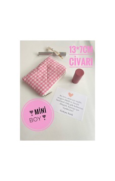 Pembe Pötikare Kapitone Mini Boy Makyaj Çantası - Mini Cüzdan Pembe Pembe Pötikare Kapitone Mini Boy Makyaj Çantası - Mini Cüzdan Pembe