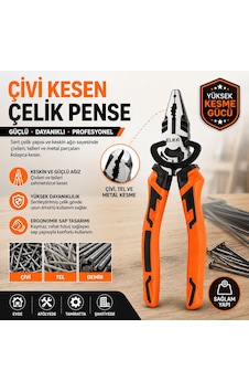 Çivi Kesen Çelik Pense Profesyonel Kombine Pense, Güçlü Ve Dayanıklı Çivi Kesen Çelik Pense Profesyonel Kombine Pense, Güçlü Ve Dayanıklı